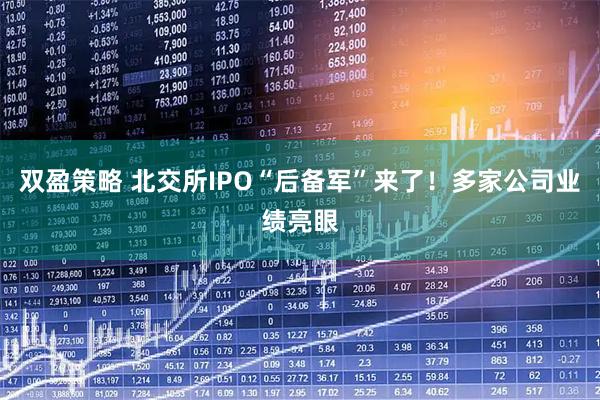 双盈策略 北交所IPO“后备军”来了！多家公司业绩亮眼