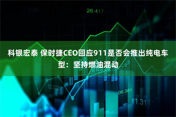 科银宏泰 保时捷CEO回应911是否会推出纯电车型：坚持燃油混动