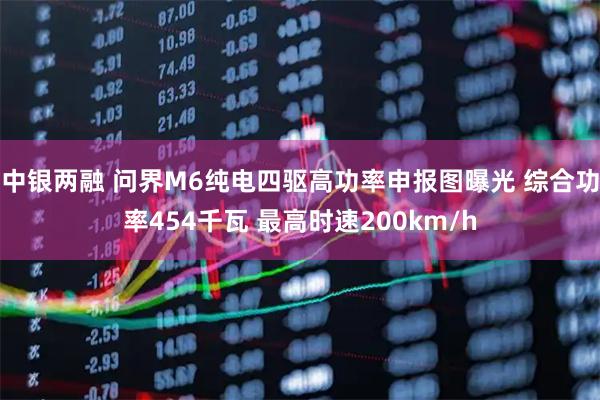 中银两融 问界M6纯电四驱高功率申报图曝光 综合功率454千瓦 最高时速200km/h